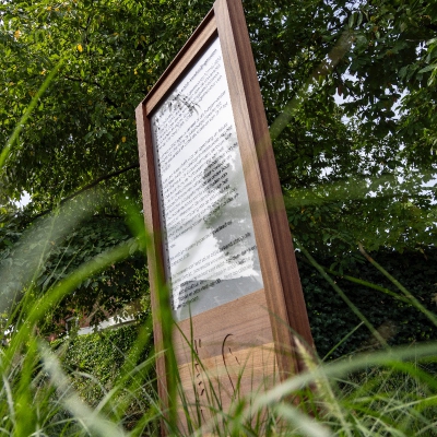 Houten monument voor gemeente Heist-op-den-Berg